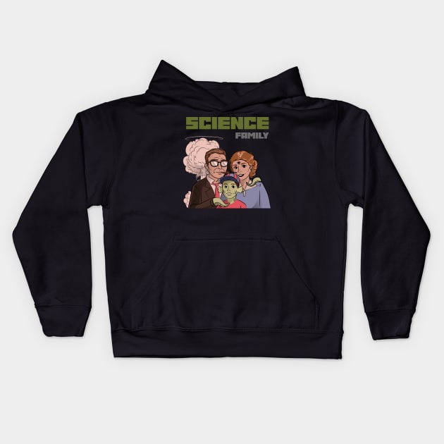 Science Family Kids Hoodie by NB-Art